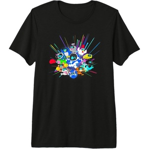 image:imagePlaystation Astrobot And Friends Power Up Group Shot Premium Triblend TShirtBlack