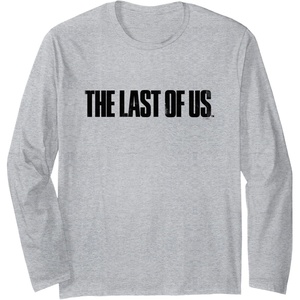 image:imageThe Last of Us Iconic Distressed Big Chest Logo Long Sleeve TShirtHeather Grey