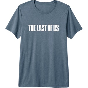 image:imageThe Last of Us Iconic Distressed Big Chest Logo V2 Premium Triblend TShirtSlate Grey