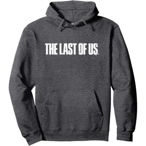 image:imageThe Last of Us Iconic Distressed Big Chest Logo V2 Pullover HoodieDark Heather Grey