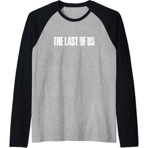 image:imageThe Last of Us Iconic Distressed Big Chest Logo V2 Raglan Baseball TeeBlackAthletic Heather