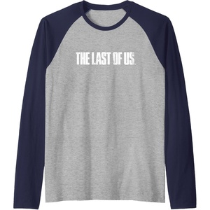 image:imageThe Last of Us Iconic Distressed Big Chest Logo V2 Raglan Baseball TeeNavy BlueAthletic Heather