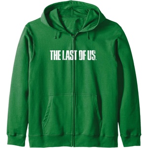 image:imageThe Last of Us Iconic Distressed Big Chest Logo V2 Zip HoodieDark Green