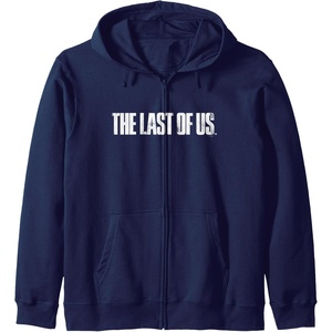 image:imageThe Last of Us Iconic Distressed Big Chest Logo V2 Zip HoodieNavy Blue