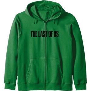 image:imageThe Last of Us Iconic Distressed Big Chest Logo Zip HoodieDark Green