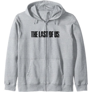 image:imageThe Last of Us Iconic Distressed Big Chest Logo Zip HoodieHeather Grey