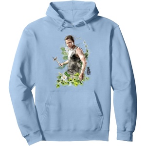 image:imageThe Last of Us Part II Abby Anderson Floral Watercolor Logo Pullover HoodieDusty Blue
