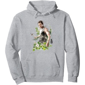 image:imageThe Last of Us Part II Abby Anderson Floral Watercolor Logo Pullover HoodieHeather Grey