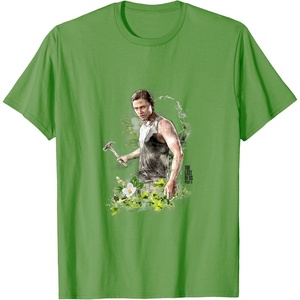 image:imageThe Last of Us Part II Abby Anderson Floral Watercolor Logo TShirtGrass Green