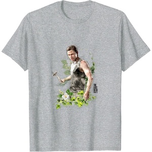 image:imageThe Last of Us Part II Abby Anderson Floral Watercolor Logo TShirtHeather Grey