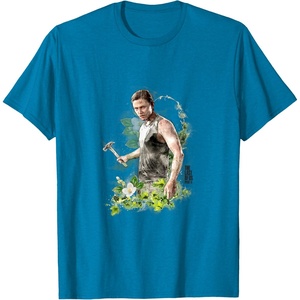 image:imageThe Last of Us Part II Abby Anderson Floral Watercolor Logo TShirtSapphire Blue