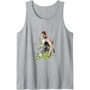 image:imageThe Last of Us Part II Abby Anderson Floral Watercolor Logo Tank TopHeather Grey