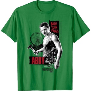 image:imageThe Last of Us Part II Abby Bare Your Fangs Big Chest Poster TShirtKelly Green