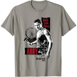 image:imageThe Last of Us Part II Abby Bare Your Fangs Big Chest Poster TShirtSlate Grey