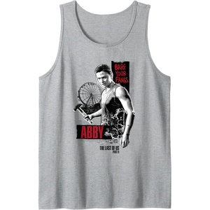 image:imageThe Last of Us Part II Abby Bare Your Fangs Big Chest Poster Tank TopHeather Grey