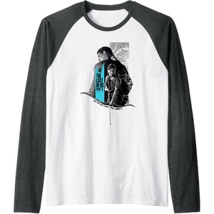 image:imageThe Last of Us Part II Abby Ellie Im The One That You Want Raglan Baseball TeeDark Heather GreyWhite