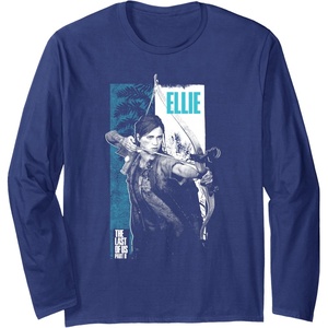 image:imageThe Last of Us Part II Ellie Ready For Fight Big Poster V2 Long Sleeve TShirtNavy Blue