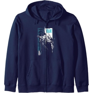 image:imageThe Last of Us Part II Ellie Ready For Fight Big Poster V2 Zip HoodieNavy Blue