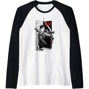 image:imageThe Last of Us Part II Ellie Ready For Fight Chest Poster Raglan Baseball TeeBlackWhite