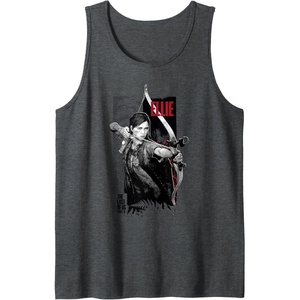 image:imageThe Last of Us Part II Ellie Ready For Fight Chest Poster Tank TopDark Heather Grey