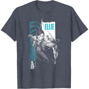image:imageThe Last of Us Part II Ellie Ready for Fight Big Poster V2 TShirtHeather Blue