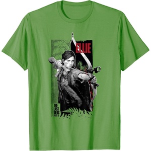 image:imageThe Last of Us Part II Ellie Ready for Fight Chest Poster TShirtGrass Green