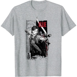 image:imageThe Last of Us Part II Ellie Ready for Fight Chest Poster TShirtHeather Grey