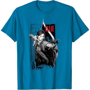 image:imageThe Last of Us Part II Ellie Ready for Fight Chest Poster TShirtSapphire Blue