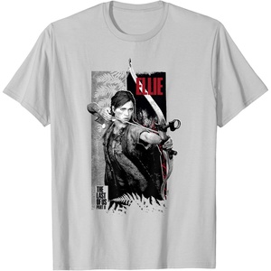 image:imageThe Last of Us Part II Ellie Ready for Fight Chest Poster TShirtSilver Grey