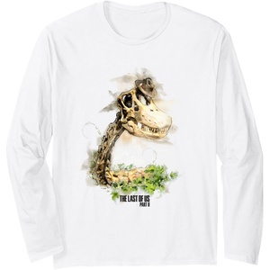 image:imageThe Last of Us Part II Hat On A Dinosaur Watercolor Style Long Sleeve TShirtWhite