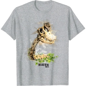 image:imageThe Last of Us Part II Hat On A Dinosaur Watercolor Style TShirtHeather Grey