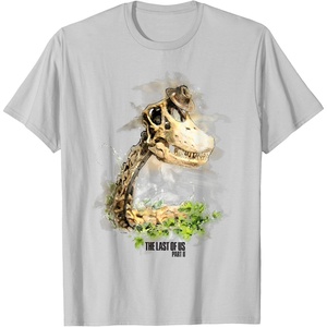 image:imageThe Last of Us Part II Hat On A Dinosaur Watercolor Style TShirtSilver Grey
