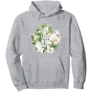 image:imageThe Last of Us Part II Watercolor Floral Big Chest Logo Pullover HoodieHeather Grey