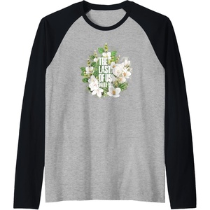 image:imageThe Last of Us Part II Watercolor Floral Big Chest Logo Raglan Baseball TeeBlackAthletic Heather