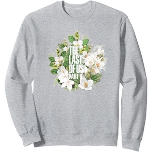 image:imageThe Last of Us Part II Watercolor Floral Big Chest Logo SweatshirtHeather Grey