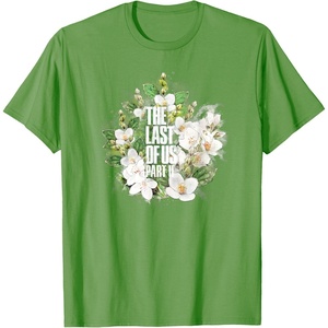 image:imageThe Last of Us Part II Watercolor Floral Big Chest Logo TShirtGrass Green