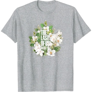 image:imageThe Last of Us Part II Watercolor Floral Big Chest Logo TShirtHeather Grey