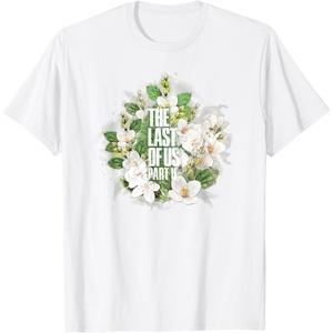 image:imageThe Last of Us Part II Watercolor Floral Big Chest Logo TShirtWhite