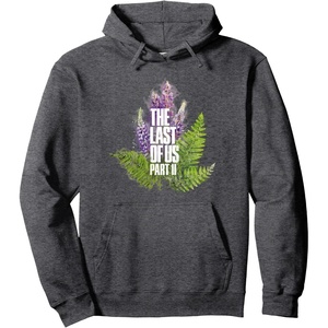 image:imageThe Last of Us Part II Watercolor Lavender Big Chest Logo Pullover HoodieDark Heather Grey