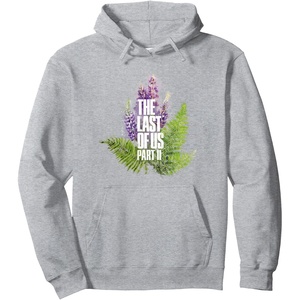 image:imageThe Last of Us Part II Watercolor Lavender Big Chest Logo Pullover HoodieHeather Grey