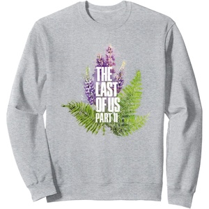 image:imageThe Last of Us Part II Watercolor Lavender Big Chest Logo SweatshirtHeather Grey