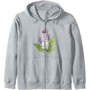 image:imageThe Last of Us Part II Watercolor Lavender Big Chest Logo Zip HoodieHeather Grey