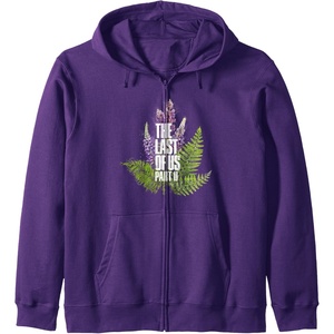 image:imageThe Last of Us Part II Watercolor Lavender Big Chest Logo Zip HoodiePurple