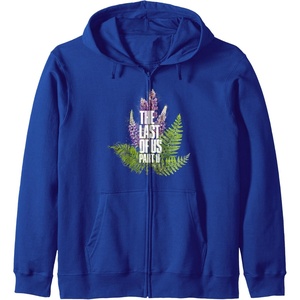 image:imageThe Last of Us Part II Watercolor Lavender Big Chest Logo Zip HoodieRoyal Blue