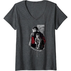 image:imageWomens The Last of Us Part II Abby Ellie Im The One That You Want VNeck TShirtDark Heather Grey