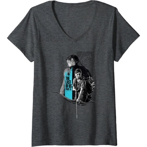 image:imageWomens The Last of Us Part II Abby Ellie Im The One That You Want VNeck TShirtDark Heather Grey