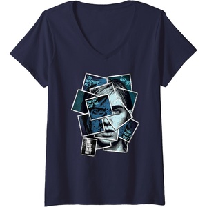 image:imageWomens The Last of Us Part II Ellie You Cant Stop This Portrait VNeck TShirtNavy Blue